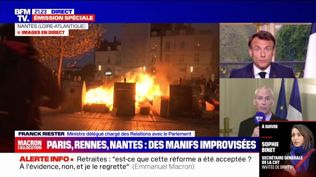 Franck Riester: Une partie des colères n'est pas liée à la réforme des retraites