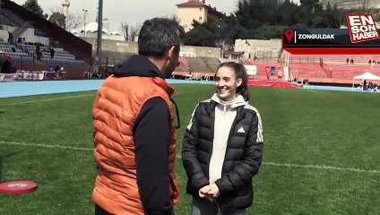 Rekortmen milli atlet Eda Nur Tulum'un hedefi uluslararası şampiyonluklar