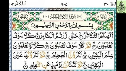 SURAH AT TAKATHUR - سُوْرَۃُ التَّکاَثُرِ (المکی) - Mufti Menk