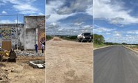 Principais obras do Estado em Cajazeiras estão em andamento; estrada de Boqueirão já recebe asfalto