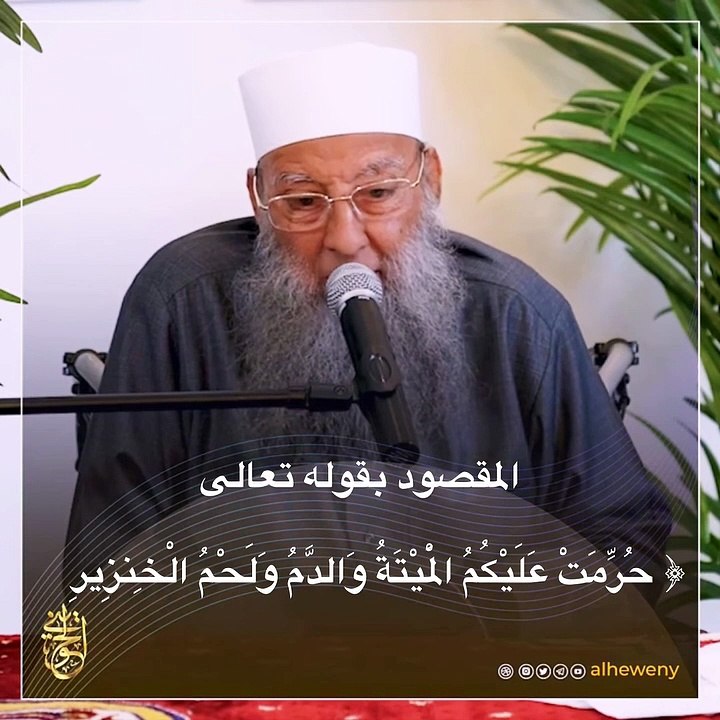 ما المقصود {حُرِّمَتْ عَلَيْكُمُ الْمَيْتَةُ وَالدَّمُ وَلَحْمُ الْخِنزِيرِ}} ｜ للشيخ الحويني