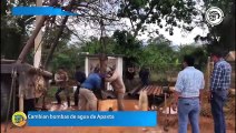 Cambian bombas de agua de Apaxta
