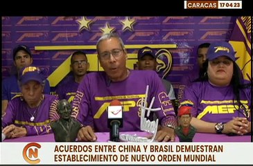 Movimiento Electoral del Pueblo  destacó el positivismo con los acuerdos entre China y Brasil