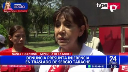 Ministra de la Mujer sobre demora en extradición de Sergio Tarache: “Hay interferencias en el más alto nivel"