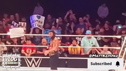 Roman Reigns cuts rare promo after WWE Live Event!!