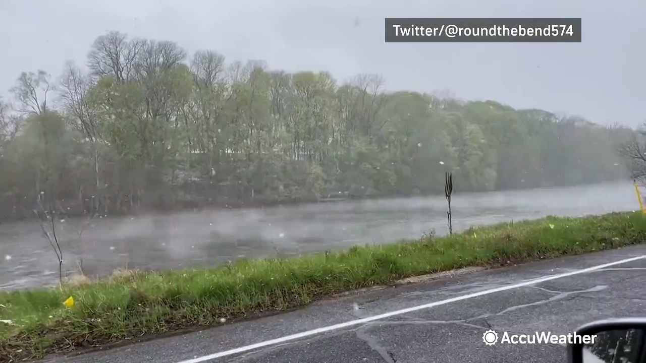 April snow falls from the Northern Plains to New England