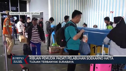 Ribuan Pemudik Padati Pelabuhan Soekarno Hatta