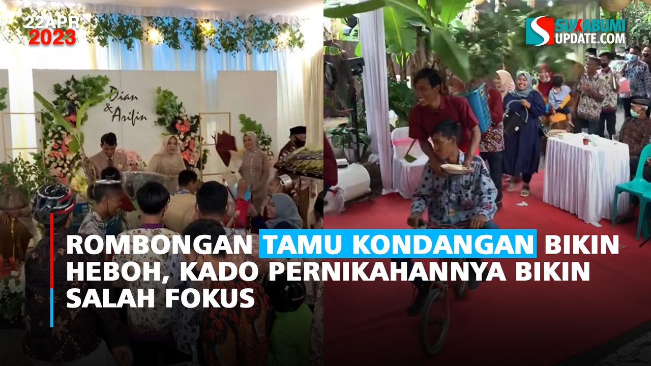 Rombongan Tamu Kondangan Bikin Heboh, Kado Pernikahannya Bikin Salah Fokus