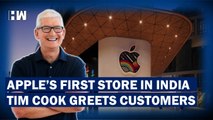 Apple launches First Ever Store In India, Fans Line Up For Selfie With Tim Cook| Jio World Drive BKC