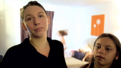 Homeless Pregnant Emily  in a Small Hotel Room with Their 4 Kids