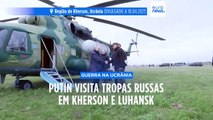 Putin fez visita surpresa a tropas russas que combatem na Ucrânia