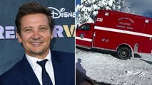 Newly-released footage shows medics racing to save Jeremy Renner’s life after snowplough accident