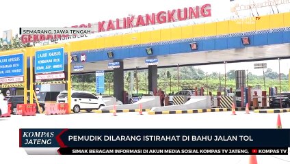 Pemudik Dilarang Istirahat di Bahu Jalan Tol