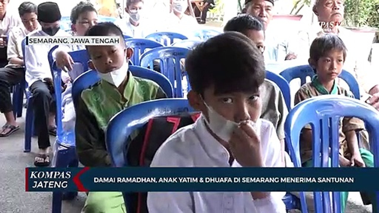 Damai Ramadan, Anak Yatim dan Dhuafa di Semarang Menerima Santunan