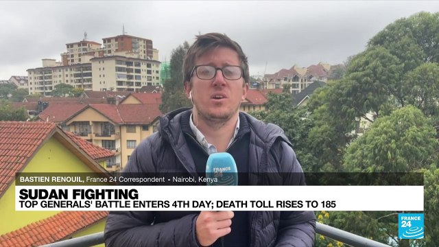 Sudan fighting: Generals' battle enters 4th day, death toll rises to 185