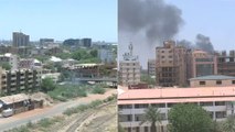 تصاعدة أعمدة الدخان من مناطق المواجهات في #الخرطوم  #السودان  #العربية