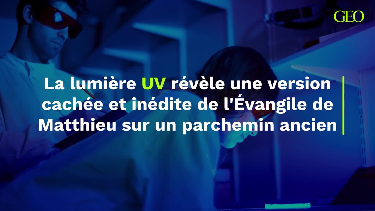 Une version cachée de l’Évangile de Matthieu découverte grâce à la lumière UV
