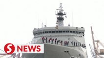 Need a ride? Indonesians travel home for Eid on warship