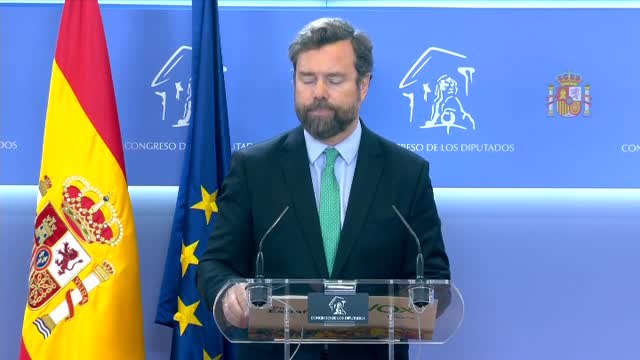 Espinosa de los Monteros: Denunciamos que es una chapuza esta ley, y se va a cambiar por otra chapuza del PSOE, Podemos y del PP