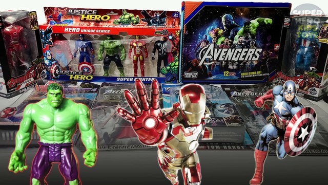 Superheroes Kids Toys Unboxing,Avengers superheroes collection,Iron man fight,Captain America Sheild