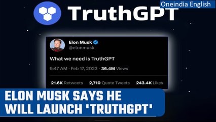 Скачать видео: TruthGPT: The ‘truth-seeking AI’ Musk will launch to challenge offerings from ChatGPT |Oneindia News