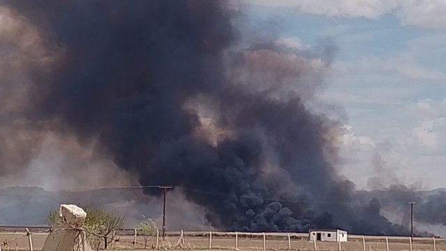 Kayseri'de Sultan Sazlığı Milli Parkı'nda yangın