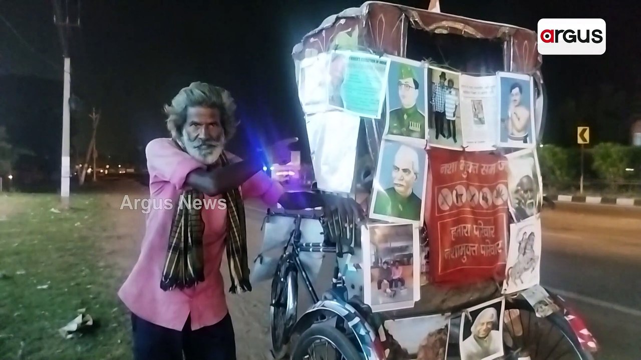 Elderly Man From Bihar On India Tour With Message Of Alcohol Free Society