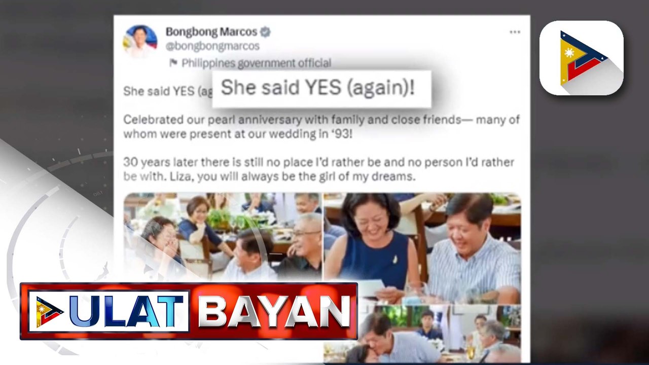 PBBM, muling inalok ng kasal si FL Liza Araneta-Marcos