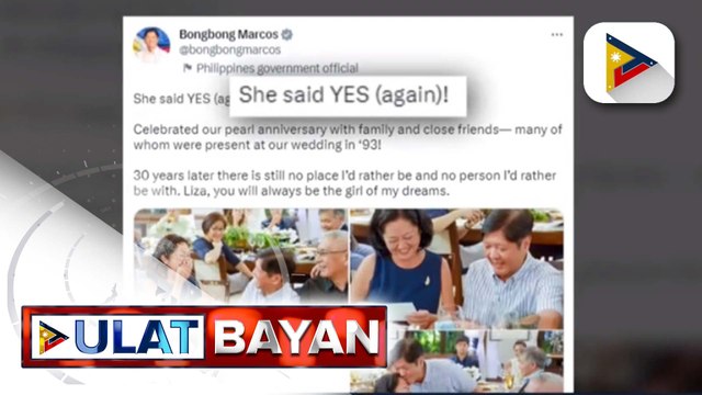 PBBM, muling inalok ng kasal si FL Liza Araneta-Marcos
