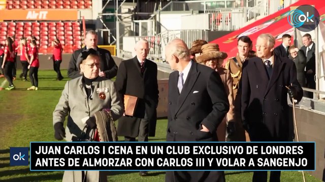 Juan Carlos I cena en un club exclusivo de Londres antes de almorzar con Carlos III y volar a Sangenjo
