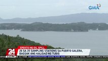 26 sa 35 sampling stations sa Puerto Galera, bagsak ang kalidad ng tubig | 24 Oras