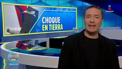 Chocan dos aviones en el AICM; no se reportan heridos