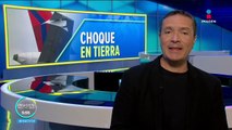 Chocan dos aviones en el AICM; no se reportan heridos