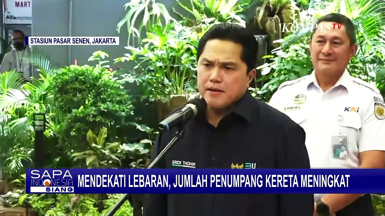 Hindari Kepadatan di Jalan Raya, Erick Thohir Imbau Pemudik Naik Kareta Api di Mudik Lebaran 2023