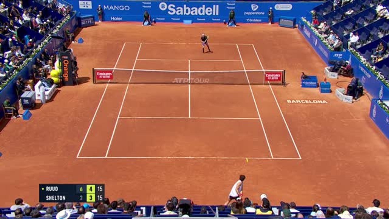 Highlights: Ruud erfolgreich nach zwei Sätzen