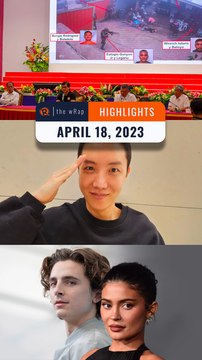 Rappler's highlights: Degamo murder, BTS' J-Hope, Timothée & Kylie | The wRap | April 18, 2023