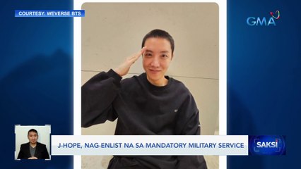 J-Hope, nag-enlist na sa mandatory military service | Saksi