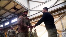 Zelensky visits the Ukrainian frontline town of Avdiivka
