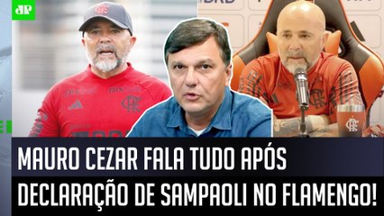 "EU ACHO TRISTE que um TÉCNICO tenha que..." Mauro Cezar DÁ AULA após FALA de Sampaoli no Flamengo!