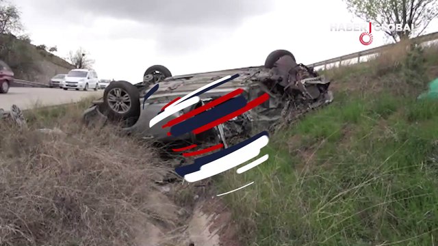 Kırıkkale'de şerit ihlali yaparak bir otomobile çarpan sürücü, metrelerce takla attı: 4 yaralı