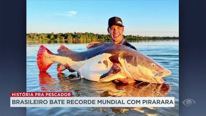 Um brasileiro quebrou o recorde mundial ao pescar a maior Pirarara 18/04/2023 15:12:02