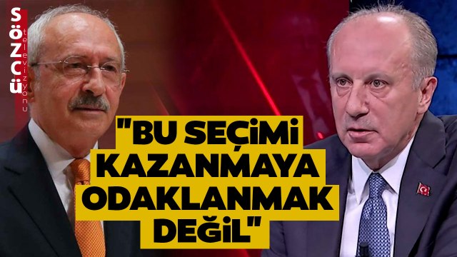 Kılıçdaroğlu Kaybederse... Muharrem İnce'den Sözcü TV'de Çarpıcı Seçim Açıklaması