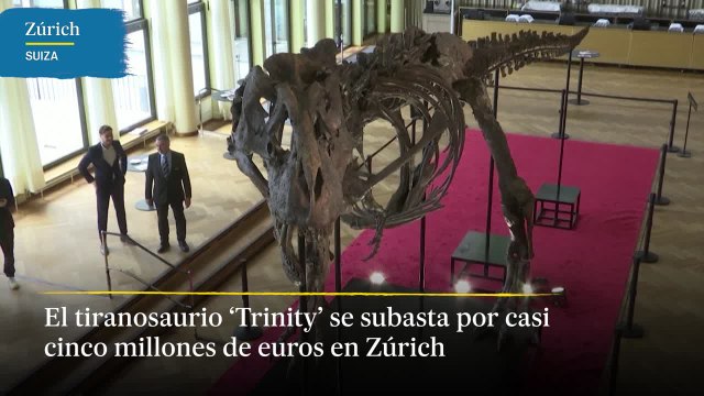 Un museo de Zurich subasta un tiranosaurio por casi cinco millones de euros