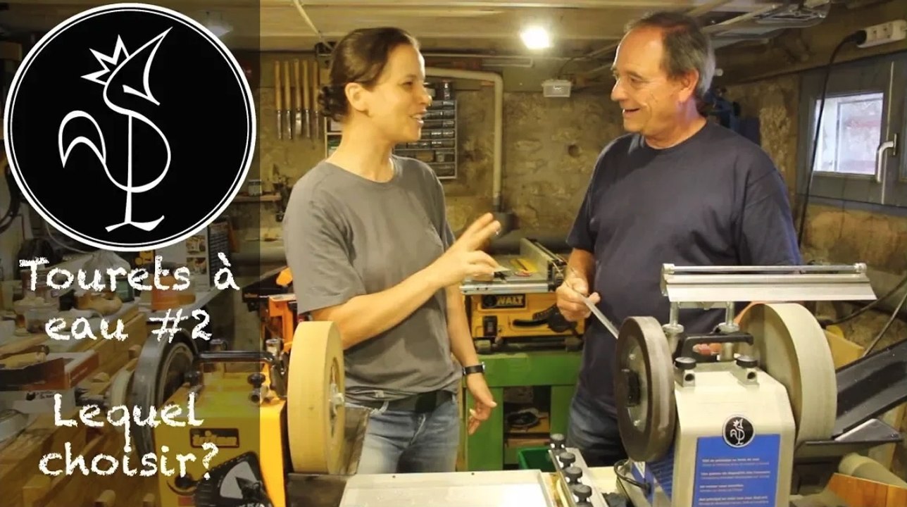 Touret à eau : affutage de fers de rabot et de fers longs sur Triton et Tormek T8 - usure meule