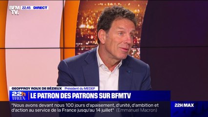 Geoffroy Roux de Bézieux (MEDEF): "On est venus pour essayer de dire qu'il y a peut-être une autre manière de faire les réformes suivantes"