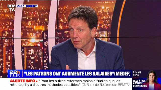 Geoffroy Roux de Bézieux (MEDEF): Il y un sujet sur lequel il faut qu'on travaille qui est les minimas de branches