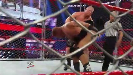 Triple H vs. Brock Lesnar — Steel Cage Match- WWEeoplayback