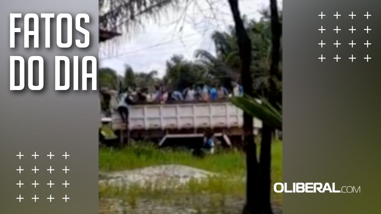 Alunos são transportados em carroceria de caminhões em São João da Ponta