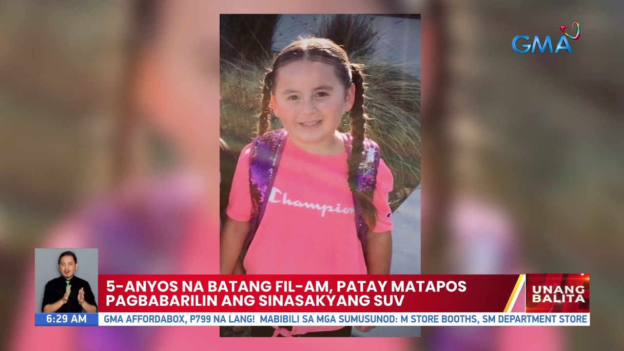 5-anyos na batang Fil-Am, patay matapos pagbabarilin ang sinasakyang SUV | UB