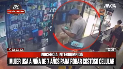 Utiliza a menor de edad para robar